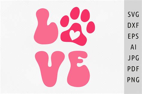 Download Free Cat Paw with Heart Toe | Embroidery Files
