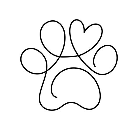 Download Free Cat Paw with Heart Toe | Embroidery Files DXF Files