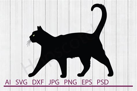 Download Free Cat SVG, Cat DXF, Cuttable File For Crafts