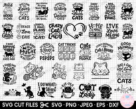 Download Free Cat Svg Bundle Commercial Use