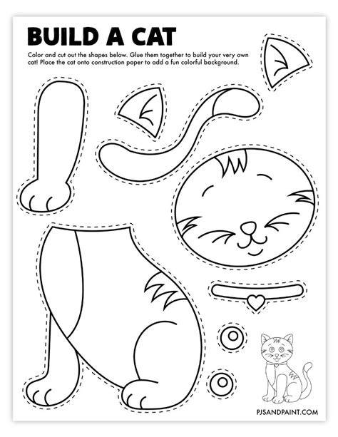 Download Free Cat paper cut design Printable
