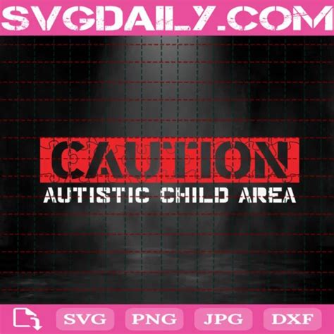 Download Free Caution Autistic Child Area Files DXF Files