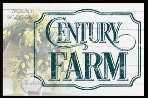 Download Free Century Farm- Farmhouse Design - Cutting File Files Free PSD Mockups