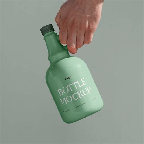 Download Free Ceramic Bottle Mockup PSD Yellowimages