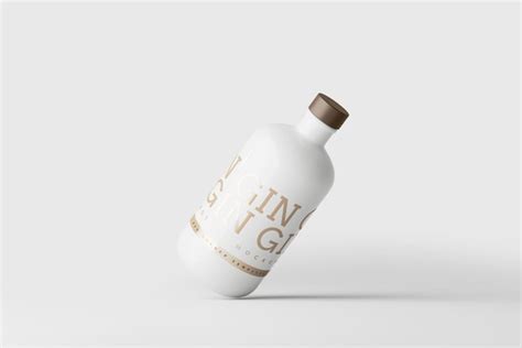 Download Free Ceramic Bottle Mockup PSD TIFF Files