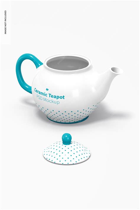 Download Free Ceramic Teapot Mockup PSD Generator