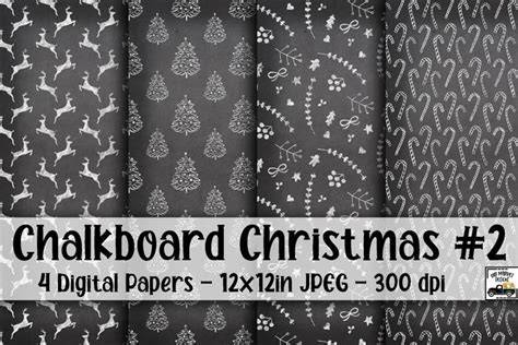 Download Free Chalkboard Christmas Digital Paper DXF Files