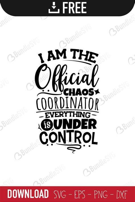 Download Free Chaos Coordinator SVG File Files DXF Files