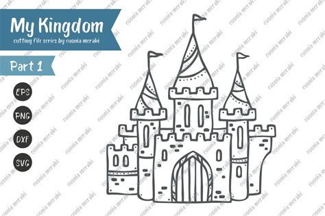 Download Free Charming Palace Castle - Cutting File MY KINGDOM Series DXF Files
