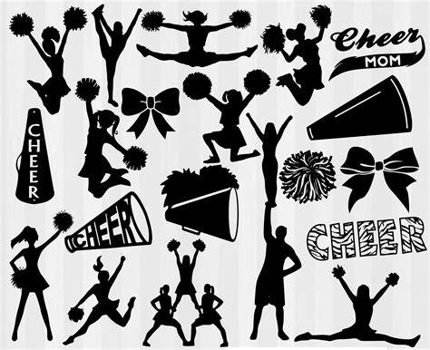 Download Free Cheer Cheer Cheer Design Silhouette For Crafts