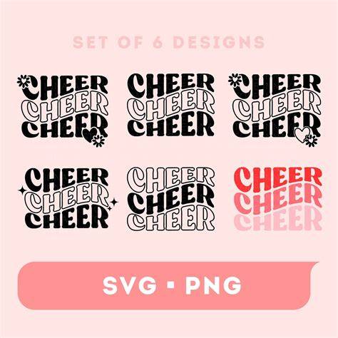 Download Free Cheer Cheer Cheer Design for Cricut Machine