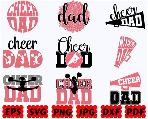 Download Free Cheer Dad Commercial Use For Crafts