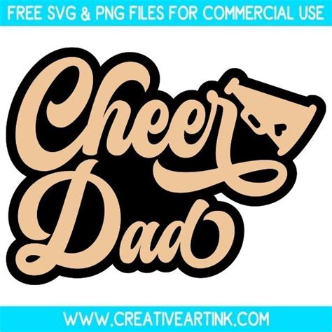 Download Free Cheer Dad SVG Commercial Use
