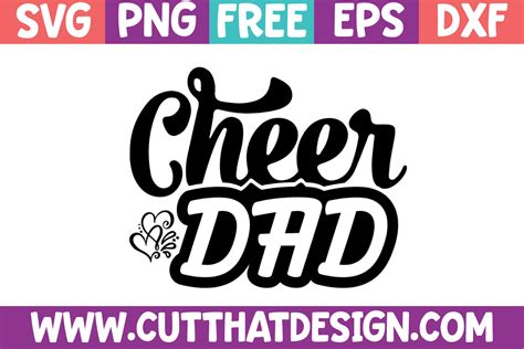 Download Free Cheer Dad SVG Cut Images