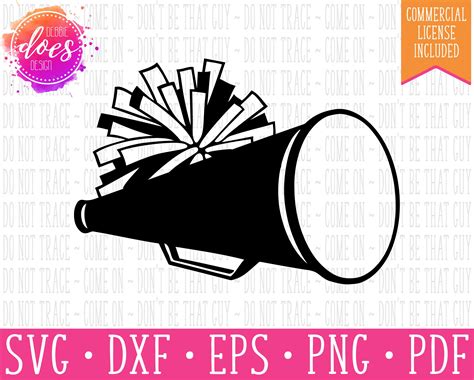 Download Free Cheer Megaphones, svg Cut File Files