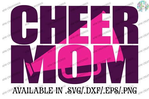 Download Free Cheer Mom - SVG, DXF, EPS Cut File For Crafts