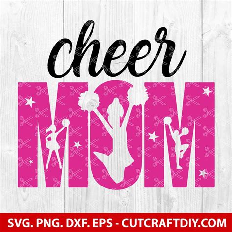 Download Free Cheer Mom Silhouette DXF Files