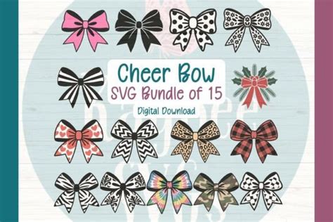 Download Free Cheer bow svg For Crafts