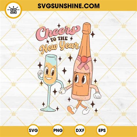 Download Free Cheers To The New Year SVG Files DXF Files