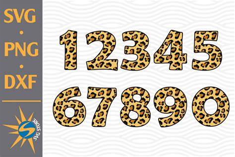 Download Free Cheetah Numbers SVG, PNG, DXF Digital Files Include For Cricut