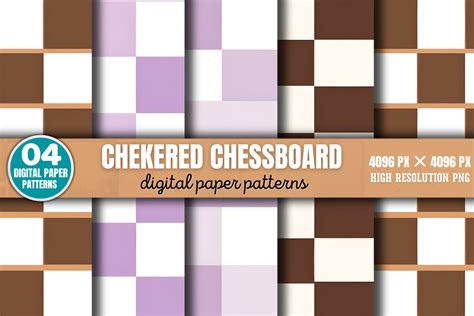 Download Free Chess Digital Paper Pack Checkered Backgrounds Files