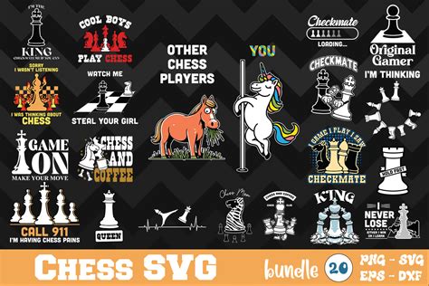 Download Free Chess SVG Bundle Silhouette