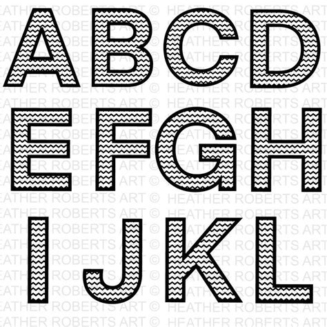 Download Free Chevron Alphabet * Chevron Pattern Cut File For Silhouette