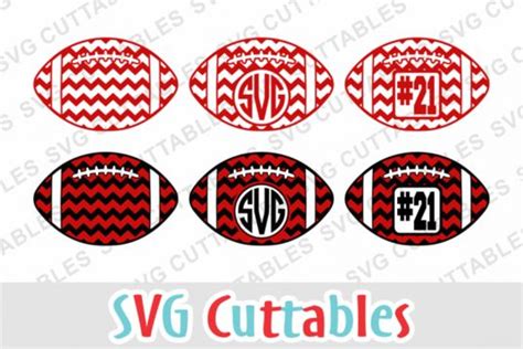 Download Free Chevron Football Monogram Frames For Crafts