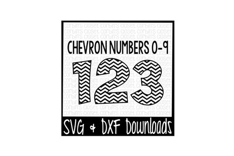 Download Free Chevron Numbers SVG * Chevron Pattern Cut File Cameo