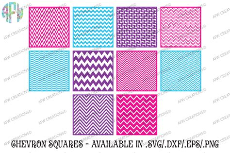 Download Free Chevron Pattern Squares - SVG, DXF, EPS Cut Files For Crafts