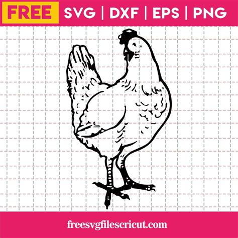 Download Free Chicken Svg DXF Files