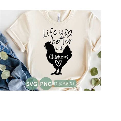 Download Free Chicken Svg File, Life Is Better With Chickens Png File DXF Files