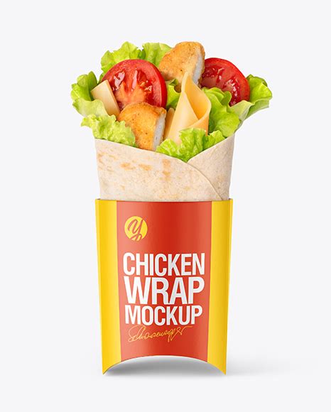 Download Free Chicken Wrap Mockup PSD Generator