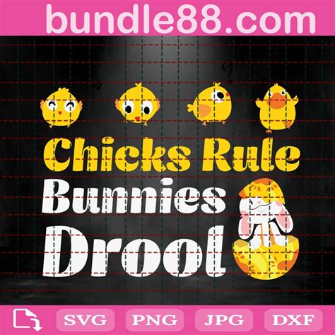 Download Free Chicks Rule Bunnies Drool DXF Files