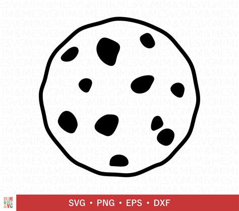 Download Free Chocolate Chip Cookie - SVG File, DXF File Files DXF Files