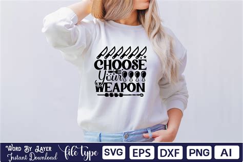 Download Free Choose Your Weapon SVG Cut File Files DXF Files