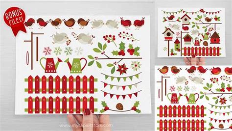 Download Free Christmas - Red Robin Vector Clipart Files