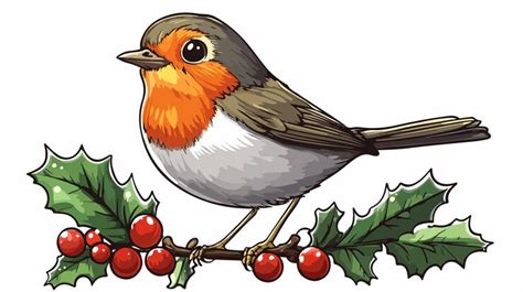 Download Free Christmas - Red Robin Vector Clipart Files DXF Files