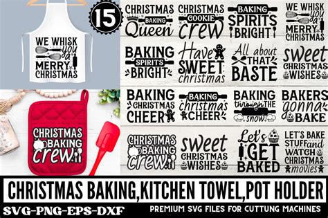 Download Free Christmas Baking SVG Cut File Commercial Use For Crafts