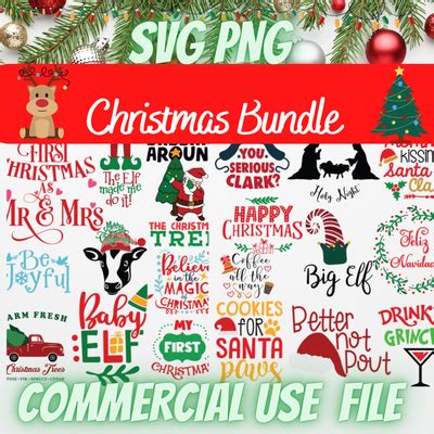 Download Free Christmas Bundle Commercial Use