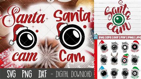 Download Free Christmas Cam Bundle Cut Files