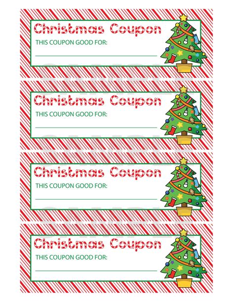 Free Christmas Coupon Printable