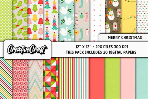 Download Free Christmas Digital Paper Backgrounds, Merry Christmas Files DXF Files