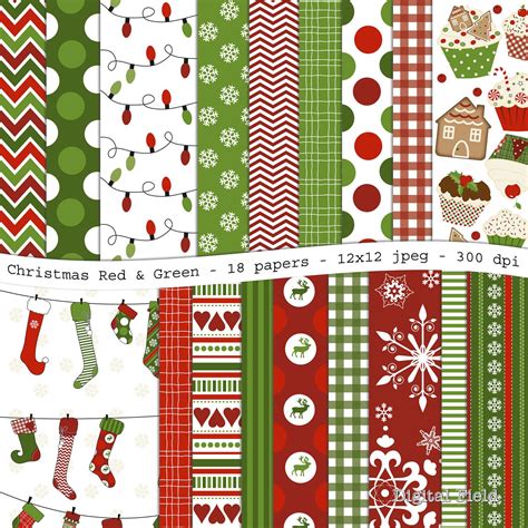 Download Free Christmas Digital Papers Crafts