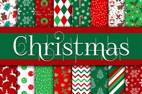Download Free Christmas Digital Papers DXF Files