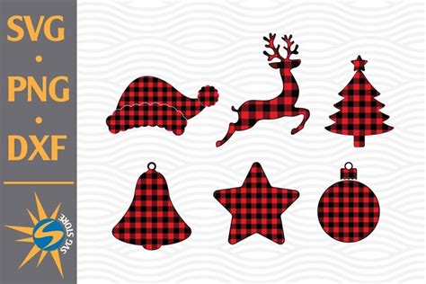 Download Free Christmas Element Plaid SVG, PNG, DXF Digital Files Include Files