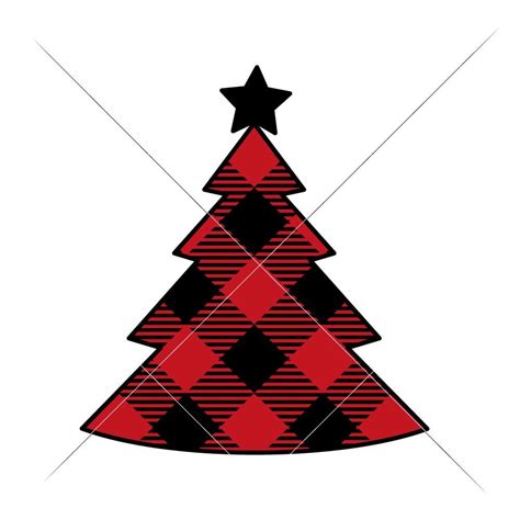 Download Free Christmas Element Plaid SVG, PNG, DXF Digital Files Include Printable
