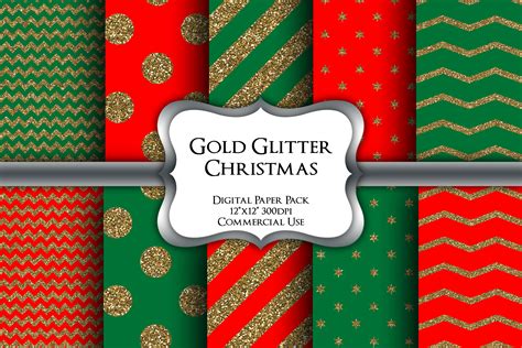 Download Free Christmas Glitter Digital Paper Files For Crafts