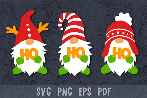 Download Free Christmas Gnomes SVG Design Printable
