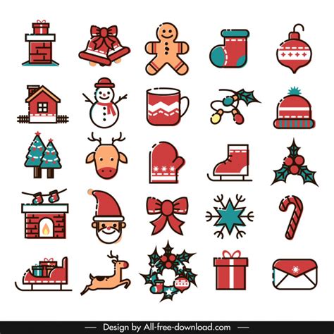 Download Free Christmas Icons Collection Images